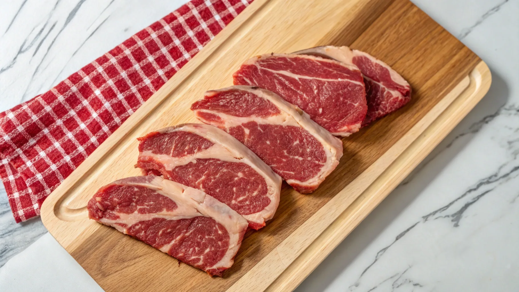 Comparison of nutritional values of beef bacon and pork bacon