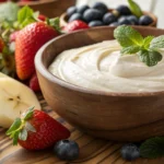 Cream Cheese Fruit Dip with Fresh Fruit