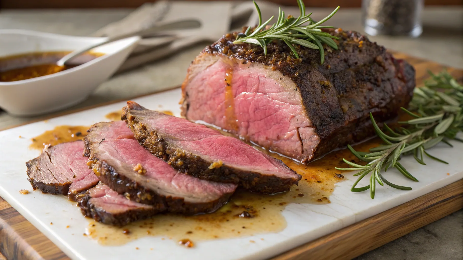 Prime rib rub recipe with fresh herbs and seasoning.