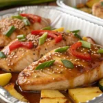 teriyaki chicken and pineapple foil packets 3 Teriyaki chicken and pineapple foil packets fresh off the grill