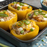 Teriyaki Pineapple Chicken Rice Stuffed Peppers: A Sweet & Savory Dinner Favorite 3 Teriyaki Pineapple Chicken Rice Stuffed Peppers