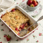 Pioneer Woman Dump Cakes – The Best Easy Southern Dessert You’ll Ever Make 3 Freshly baked Pioneer Woman dump cake in pan with golden crust